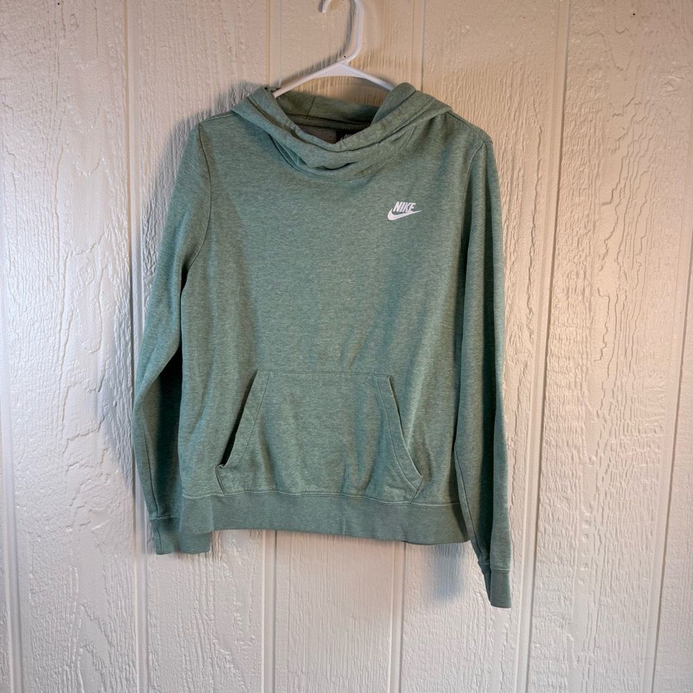Nike Women's Mint Green Hooded Crew Sweatshirt